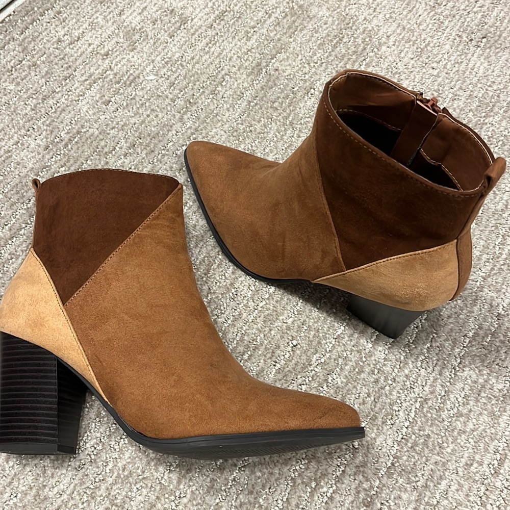 Just Fab Color Block Boots